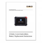 Battery Replacement for XTOOL X-100 PAD2 X100PAD2 PRO Programmer